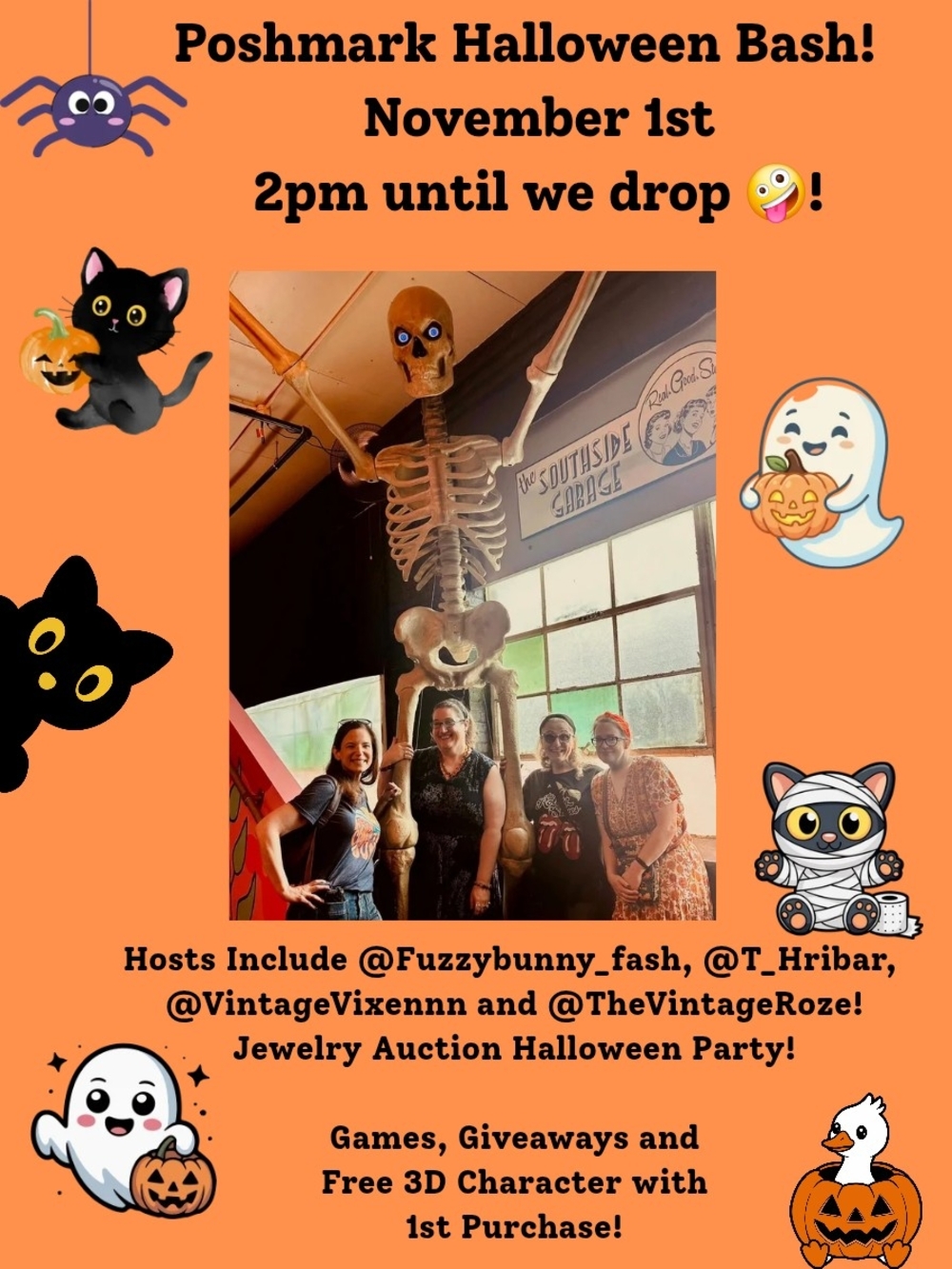 Live LISTING! Nov 1st HALLOWEEN JEWELRY PARTY!!